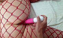 Curvy girlfriend enjoys intense dildo penetration from boyfriend