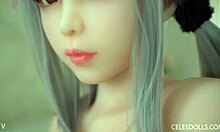 Adolescente japonesa fode boneca de amor curvilínea realista