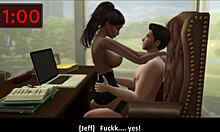 Gorące spotkanie mężatek z sąsiadem w Sims 4