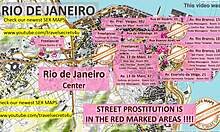 십대와 매춘부 장면이 있는 리우데자네이루의 섹스 맵